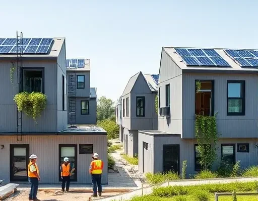 Ноль отходов на стройке: модульные энергоэффективные дома из переработанного стекла