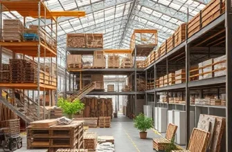 Эко-реверсивный цикл материалов в заводском корпусе с модульной сборкой