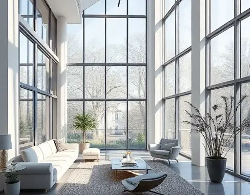 Умная система зонирования пространства под дневной свет с автоматическим затемнением окнами