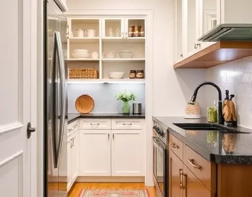 Как превратить узкую нишу кладовой в функциональную зону с визуальным акцентом